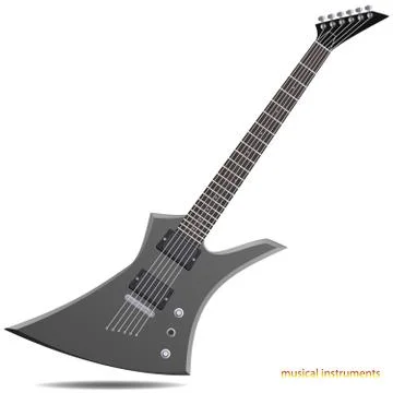 Electric guitar Stock Illustration
