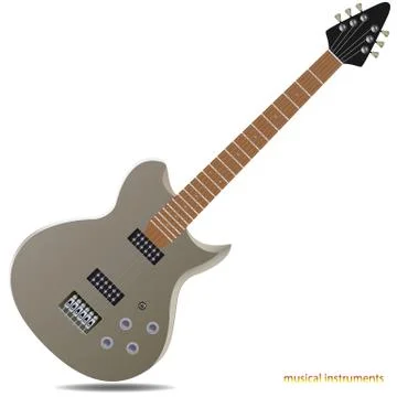 Electric guitar Stock Illustration