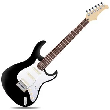 Electric guitar Stock Illustration