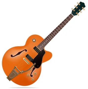 Electric guitar Stock Illustration