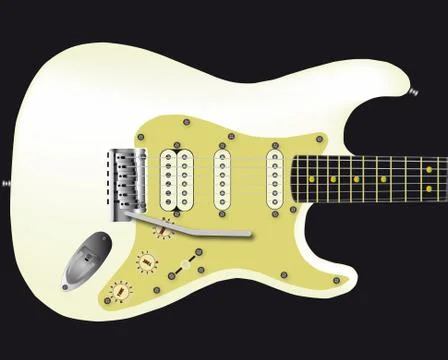 Electric Guitar Stock Illustration