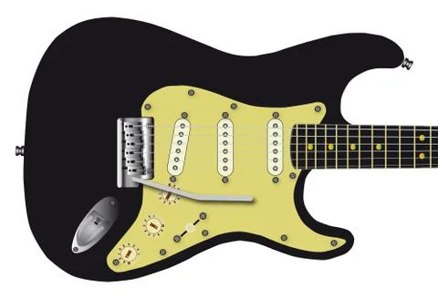 Electric Guitar Stock Illustration