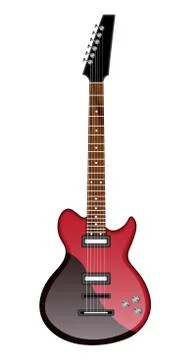 Electric guitar Stock Illustration