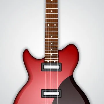 Electric guitar Stock Illustration