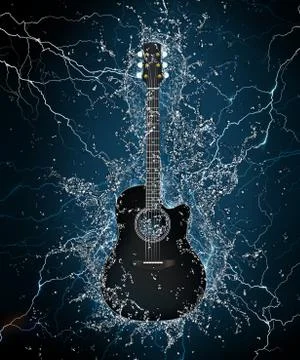 Electric Guitar Stock Illustration