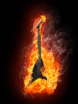 Electric Guitar Stock Illustration