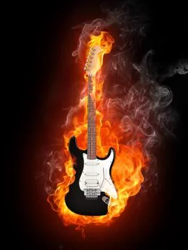 Electric Guitar Stock Illustration