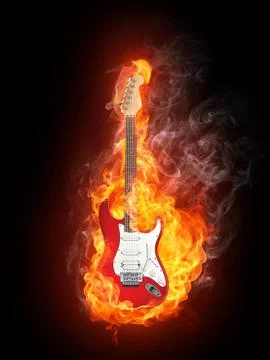 Electric Guitar Stock Illustration