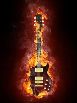 Electric Guitar Stock Illustration