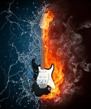 Electric Guitar Stock Illustration