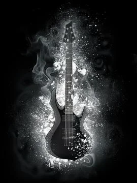Electric Guitar Stock Illustration