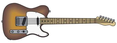 Electric guitar Stock Illustration