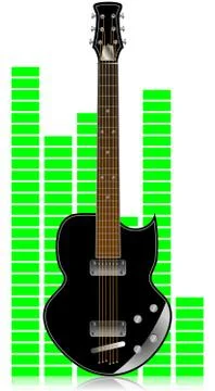 Electric guitar Stock Illustration