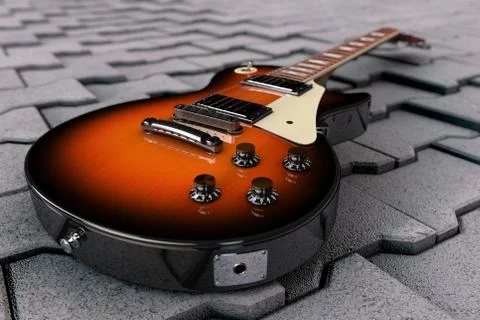 Electric guitar Stock Illustration