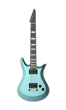 Electric Guitar Stock Illustration