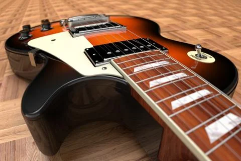 Electric Guitar Stock Illustration