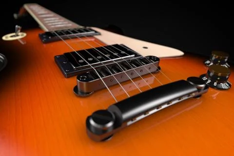 Electric Guitar Stock Illustration