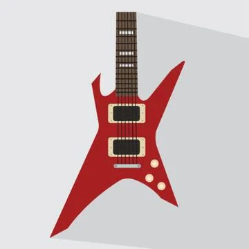 Electric Guitar Stock Illustration