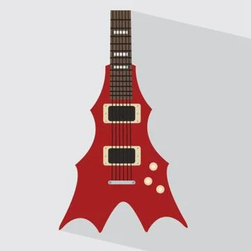 Electric Guitar Stock Illustration