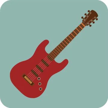 Electric Guitar Stock Illustration