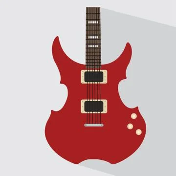 Electric Guitar Stock Illustration