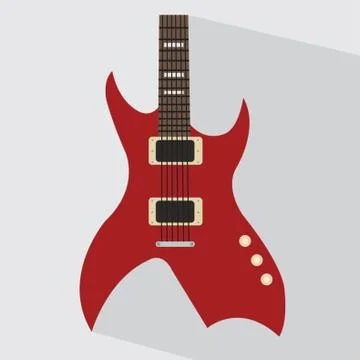 Electric Guitar 库存插图