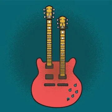 Electric Guitar Stock Illustration