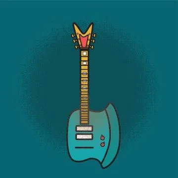 Electric Guitar Stock Illustration