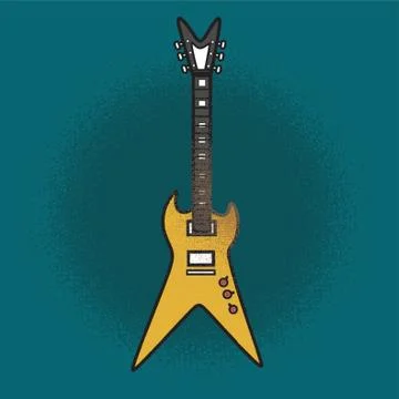 Electric Guitar Illustrazione stock