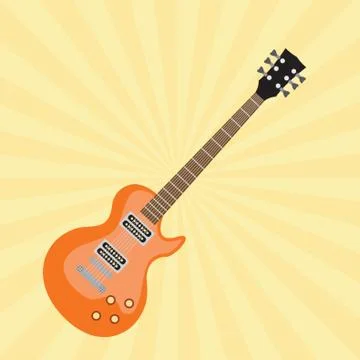 Electric Guitar Stock Illustration