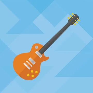 Electric Guitar Stock Illustration