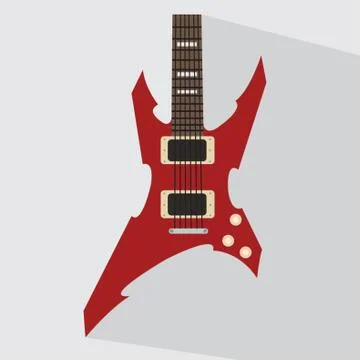 Electric Guitar Stock Illustration