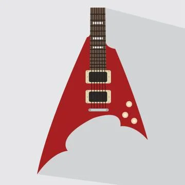 Electric Guitar Stock Illustration