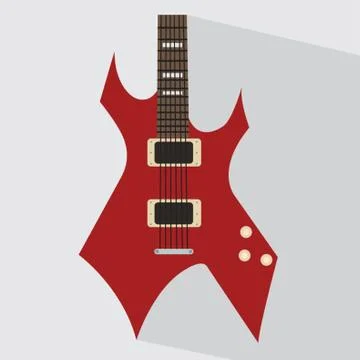 Electric Guitar Stock Illustration