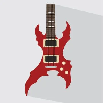 Electric Guitar Stock Illustration