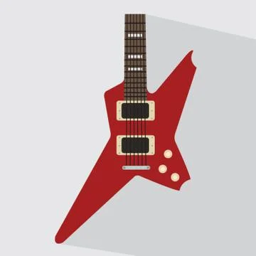 Electric Guitar Stock Illustration