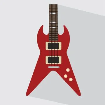 Electric Guitar Stock Illustration