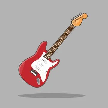 Electric Guitar Stock Illustration