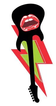 Electric guitar Illustrazione stock
