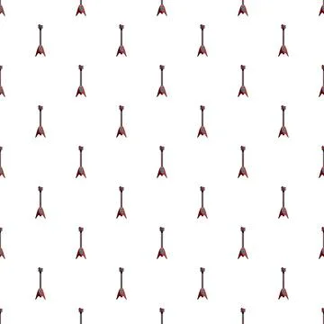 Electric guitar pattern creating a seamless music background Stockillustratie
