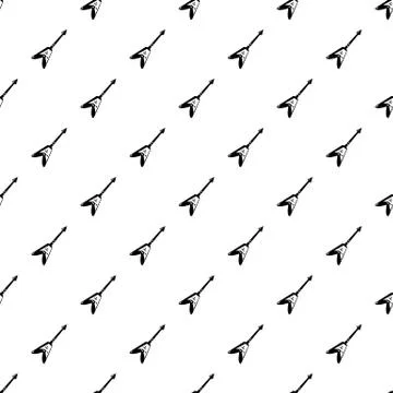 Electric guitar pattern seamless Stock Illustration