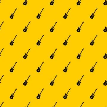 Electric guitar pattern vector Illustrazione stock