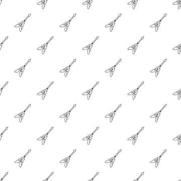 Electric guitar pattern vector seamless イラスト素材