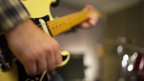 Electric Guitar Player Stock Footage 112074100