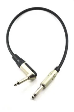 Electric guitar plug Stock Photos