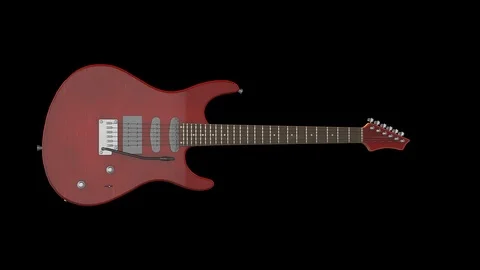 Electric guitar rotating loop Stock Footage 89667901