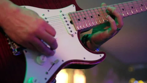 Electric Guitar solo Stock Footage