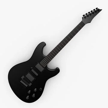 Electric Guitar - Strat-Style ~ 3D Model #90607650 | Pond5