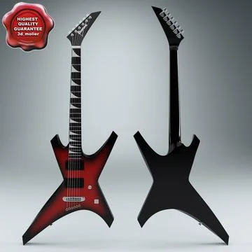 Electric Guitar V2 3D Model