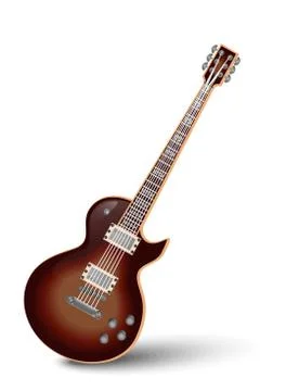 Electric guitar, vector illustration Иллюстрация